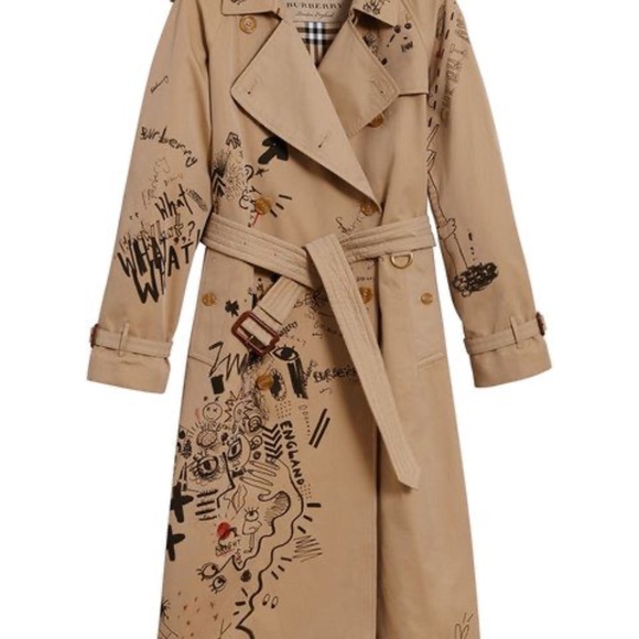 Burberry Graffiti Trench Coat - Picture 5 of 8